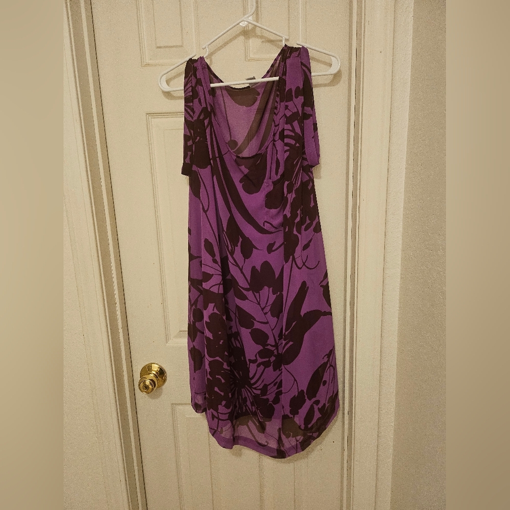 Purple Flower Old Navy Dress